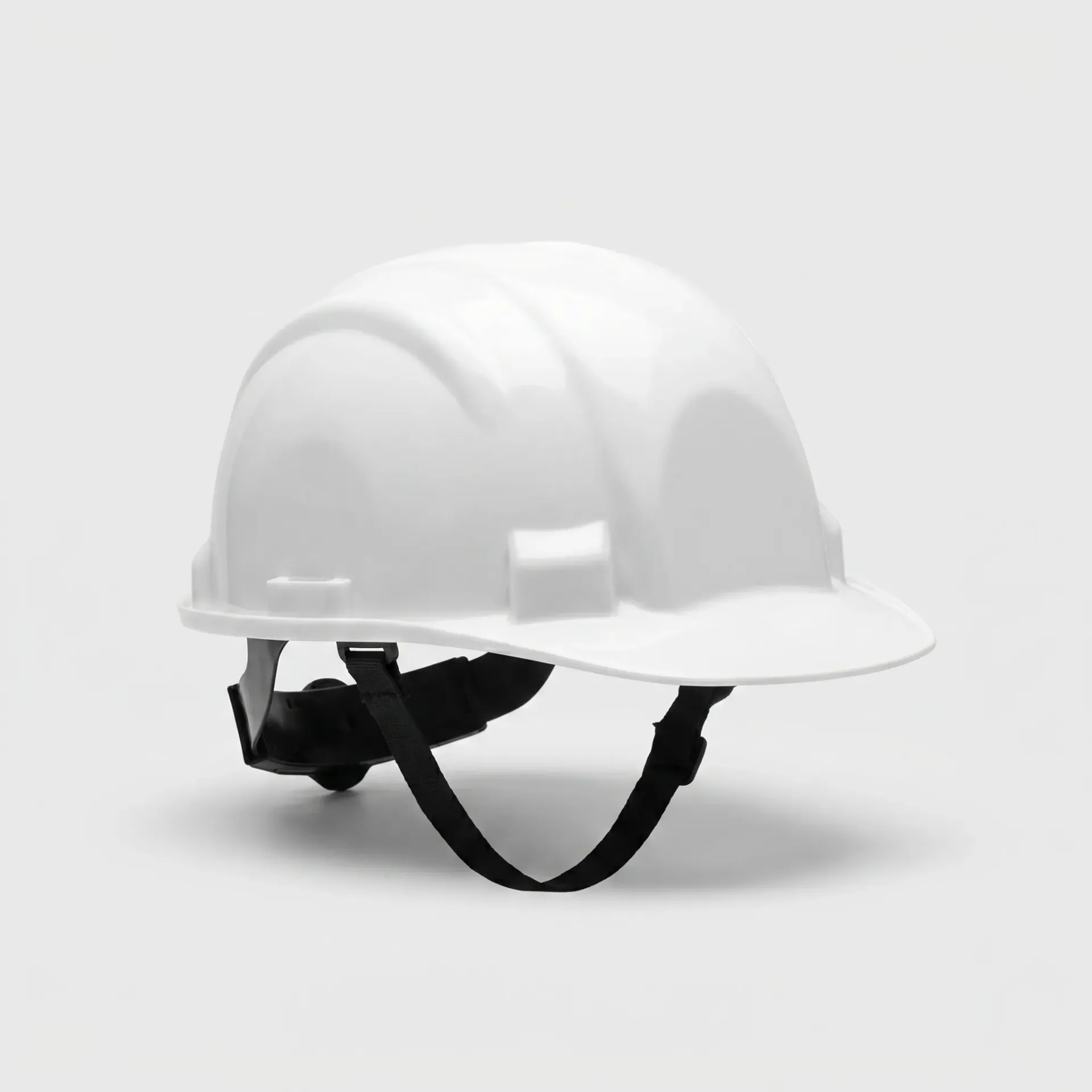 White Industrial Safety Helmet - ISI Certified with Ratchet Suspension System