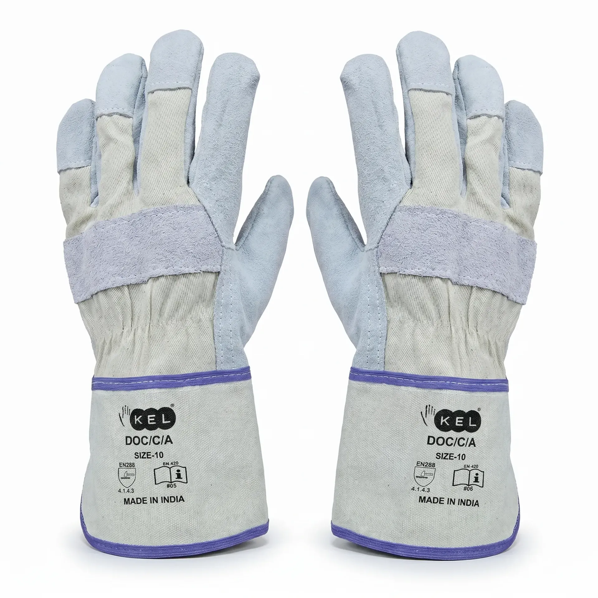 KEL DOC-C-A Leather Docker Gloves - EN 388
