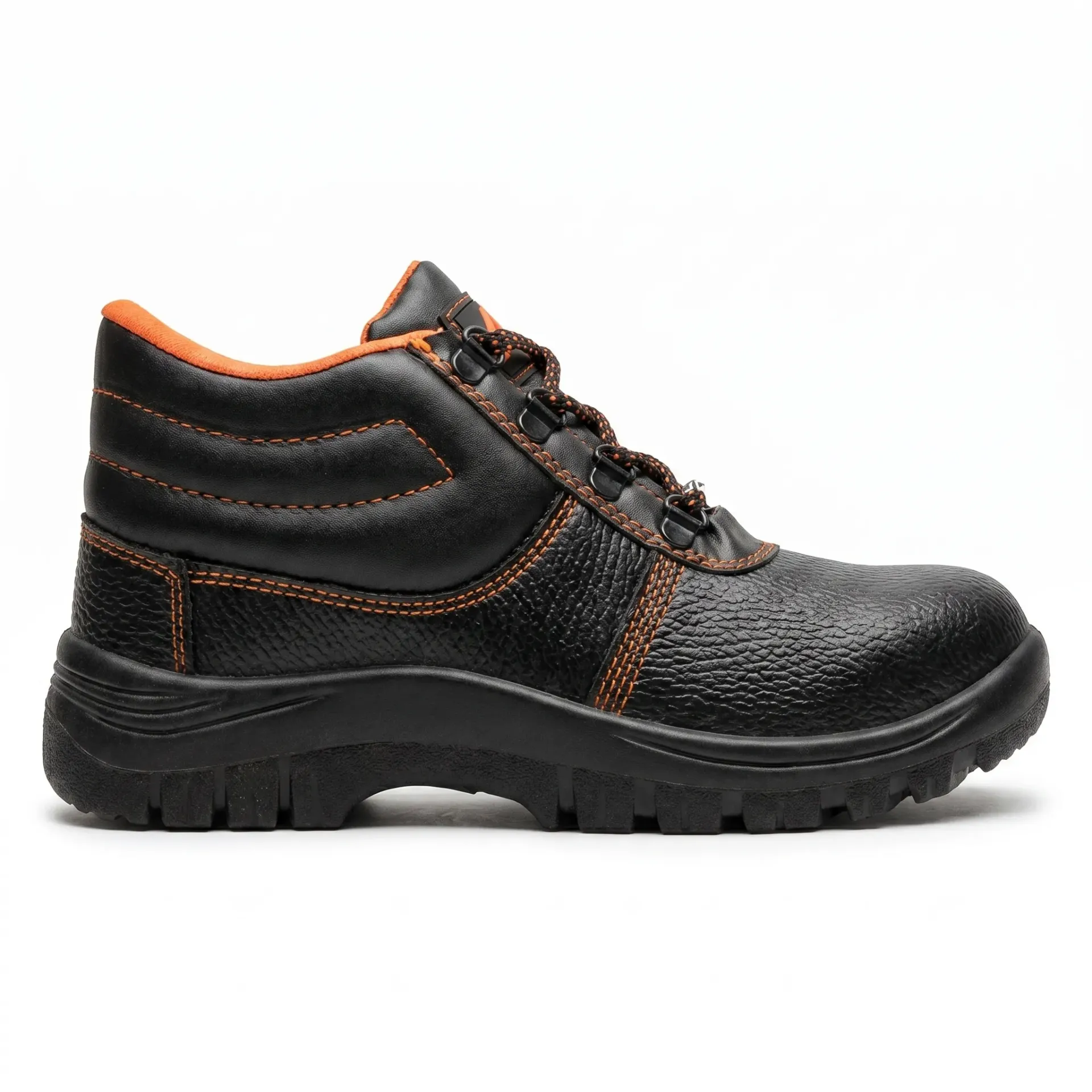 Sportlite Safety Shoes - Black/Orange Steel Toe