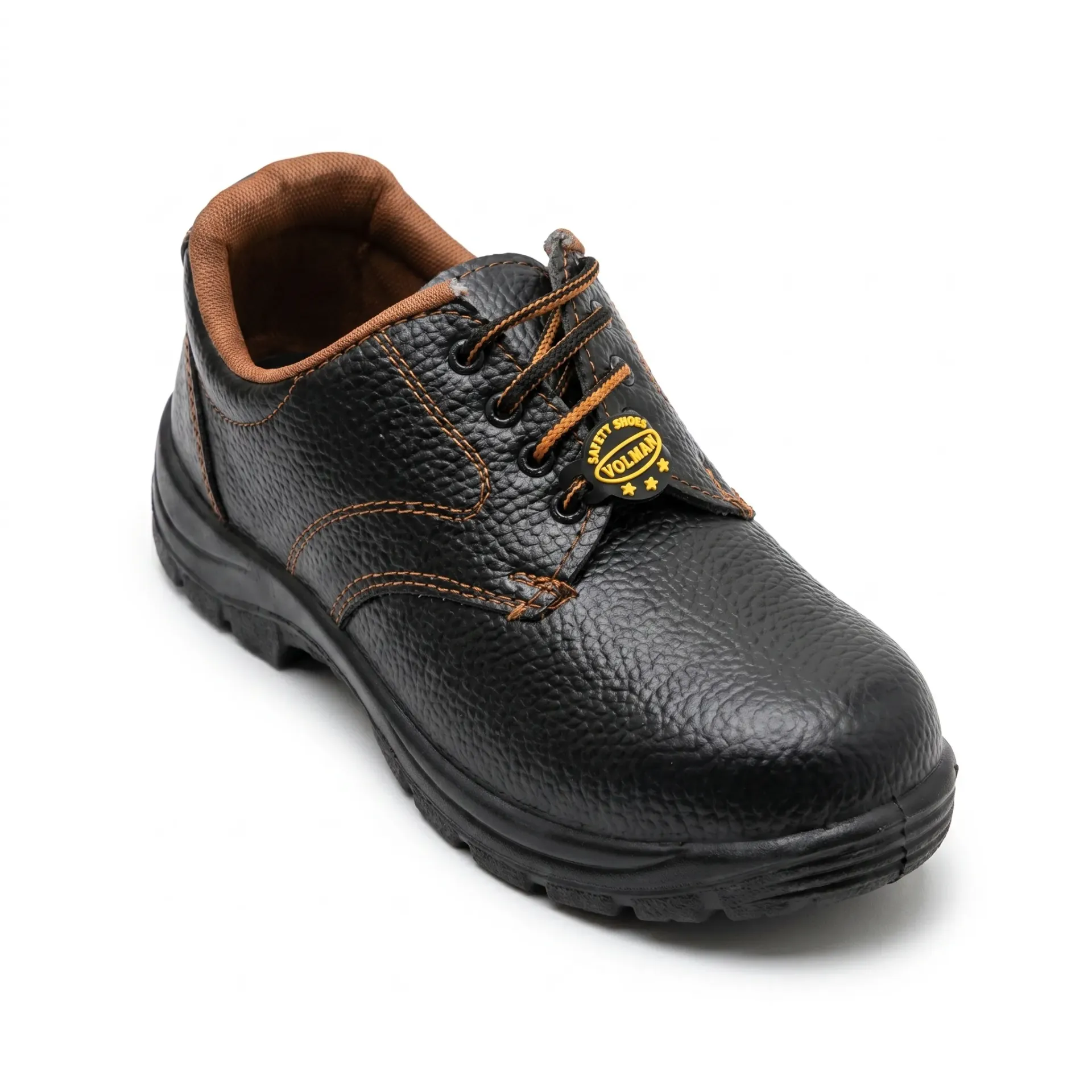 Volman VS-11 Safety Shoes - ISI Certified Steel Toe, PVC Sole (UK 5)