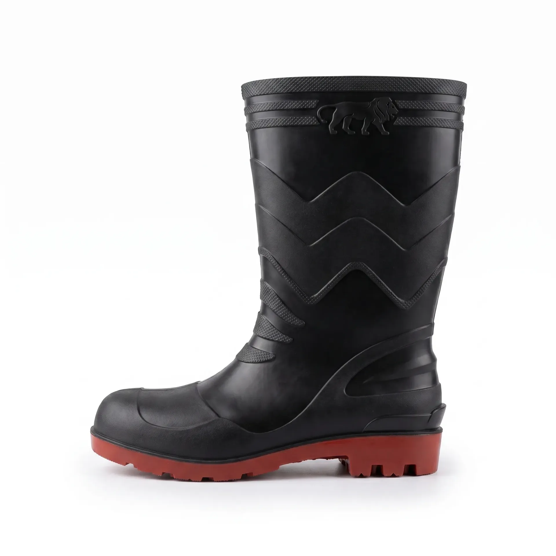 Borris Young 11-Inch Safety Gumboots - Lightweight PVC, Soft Toe